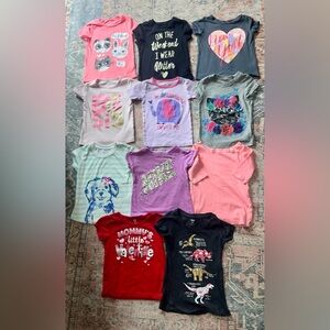Assorted Kids Graphic T-Shirts 4T and a couple 5T